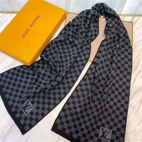 louis vuitton black scarf replica|louis vuitton scarf selfridges men's.